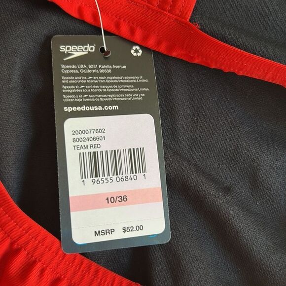 SPEEDO Women's ProLT Super Proback Solid One Piece Red,size 36/10,NWT - Picture 8 of 10